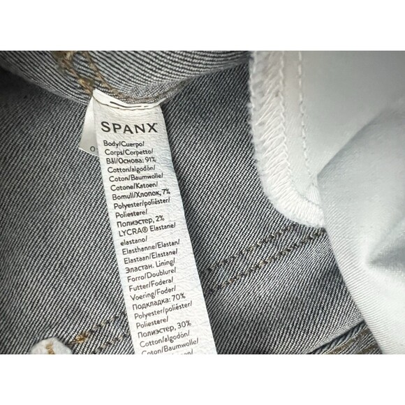 Spanx Women's Midnight Shade Blue Denim Ankle Skinny Pull On Jegging Jean Medium - Picture 6 of 7